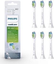 Philips 飛利浦 Sonicare DiamondClean HX6068 HX6063 HX6066 W2 標準聲波牙刷刷頭 [ 白色,6支 ] - 平行進口