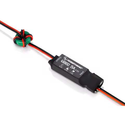 Hobbywing UBEC 5A Input voltage 2-8S Lipo ,voltage 5.0/6.0/7.4 V ,current of 5A and a maximum of 15A