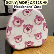 【Discount】For SONY MDR-ZX110AP Headphone Case Cartoon Fresh StyleHeadset Earpads Storage Bag Casing Box