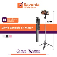 1.7M 3-in-1 Bluetooth Tripod Selfie Stick Remote 360 Selfie Stick Action Camera – 170cm Long Selfie 