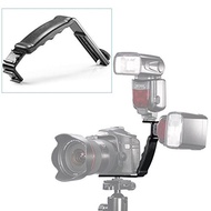 Handle Grip Mount L Type Bracket With Cold Shoe 1/4 Adapter Mic Stand For Zhiyun Smooth Q2 4 DJI OSM
