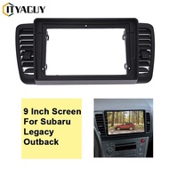9กรอบวิทยุหน้าจอขนาดนิ้วสำหรับ Subaru Legacy Outback 2004 2005 2006 2007 2008 2009 Fascia การปรับเปล