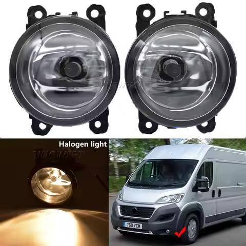 2x Fog Lamp DRL H11 For Fiat Ducato 2015 2016 2017 2018 2019 2020 E-Ducato Fog Lights Assembly Dayti