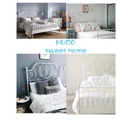 🔥🔥🔥‼️IKEA Ready Stock/LEIRVIK Metal Bed/Fully Pure Metel（Full Set)