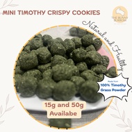 Natural Mini Timothy Oven Baked Crispy Cookies / Pet Snack Timothy Hay Molar Biscuit Rabbit Guinea P