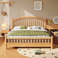 Windsor Bed Double Bed Modern Master Bed Rice Economical Nordic 1.8 Solid Wood Bed B & B B Bed Log 1