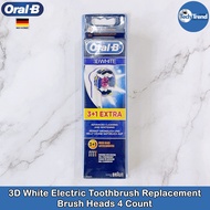 (Oral-B) 3D White Advanced Cleaning and Whitening Electric Toothbrush Replacement Brush Heads Braun