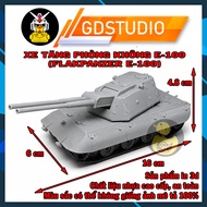 [No Glue Needed] 1:72 Scale Flakpanzer E100 Air Defense Tank Assembly Model 3D Printing