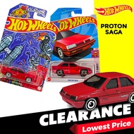 Original Mattel HOT WHEELS Murah Basic Cars 1:64 Diecast Racing Car Toy Collectibles Proton Saga