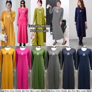 Long Dress / Jubah Muslimah Cotton FREE SIZE