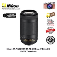 Nikon AF-P AFP DX NIKKOR 70-300mm f/4.5-6.3G ED VR Lens ( 1 Year Warranty )