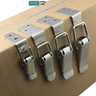 HFDC 90 Degrees Duck-mouth Buckle Hook Silver Toggle Latch Clamp Lock Clip