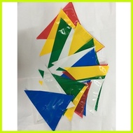◳ MAKAPAL** Local made** 10 Meters Assorted Color Fiesta Flag Banderitas / Fiesta Banderitas