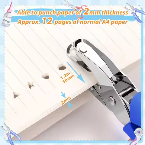 Single Hole Puncher Scrapbooking Paper Clothes Punches Star Heart Circle Hole Punch DIY Craft Shape 