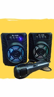 ML1325B Super bass Wireless Bluetooth Mobile Multimedia LED Mini Portable Speaker with Mic
