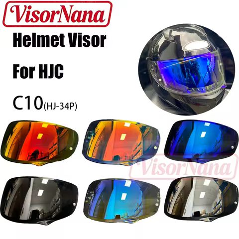 Visor Lens For HJC HJ-34P Helmet Visor Fits C10