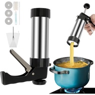Churro Maker Machine, Stainless Steel Churro/Cookie Making Kit, Cookie Press Gun Kit with 3 Differen