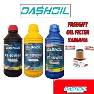 DashOil 4T 15w50 10W40 10W50 Semi Synthetic /FULLY Synthetic Motorcycle Engine Oil Minyak Hitam Pelincir Motor