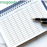 MXGOODS Spiral Bound Notebook, Sturdy Cover Multifunctional Financial Record Book, Horizontal Layout
