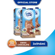 [Paket isi 3] Frisian Flag UHT Swiss Chocolate 946ml