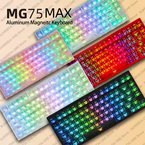 IROK MG75 Max MG75 PRO Aluminum Magnetic Gaming Mechanical Keyboard 0.001mm 8K Return Rapid Trigger 