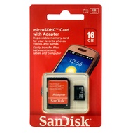 Sandisk Micro SDHC Card 16GB, 32GB with SD Adapter