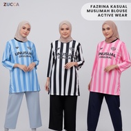 ZUCCA FAZRINA KASUAL MUSLIMAH BLOUSE ACTIVE WEAR - DMS1001