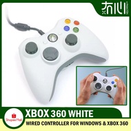 MX MALL Microsoft Xbox 360 Wired Gaming Controller for Xbox 360 &amp; PC (WHITE )