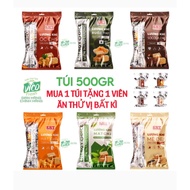 [FREE 1 TRIAL PILL] - mini SBT dry food 7 flavors Energy Dice BAG 500G (Snacks, breakfast, snacks)