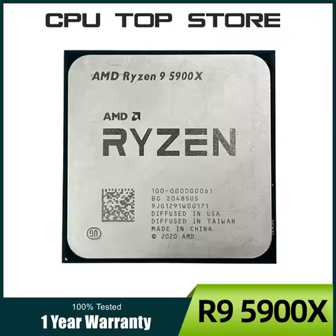 AMD CPU Ryzen 9 R9 5900X 3.7GHz 12-Core 24-Thread 105W LGA AM4 Processor