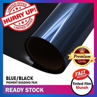 Tinted Film For House Window / Blue Black [Pigment] Building Film  (SIZE 24  X 36  / 24  X 60  / 24 