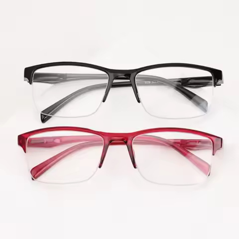 1Pc Ultra-Light Half Frame Reading Glasses Computer Goggles +75 +100 +125 +150 +175 +200 +225 +250 +