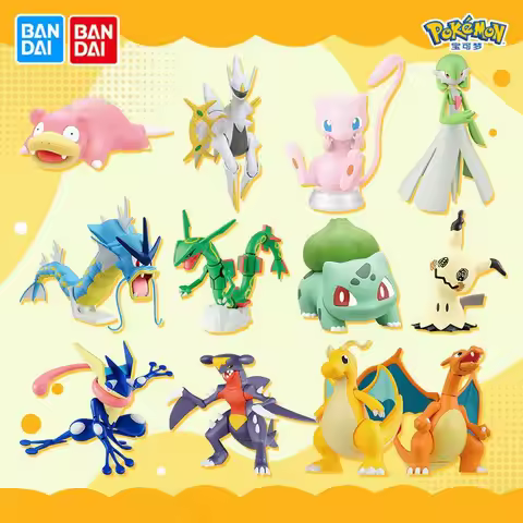 Genuine InStock Bandai Pokémon Assembly Model Pikachu Greninja Lucario Rayquaza Slowpoke Charizard10