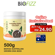BIOFIZZ Chia Seed 500g with Organic Chia Seed Halal Chia Seed Superfood Chia Seed Biji Chia