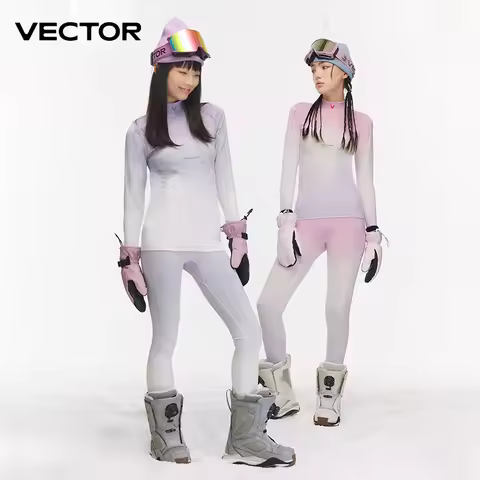VECTOR Women Winter Ski Thermal Underwear Sets Warm Breathable Thermo Underwear Johns Thermo Underwe