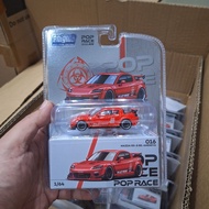 MERAH Enigma POP Race 016 Mazda RX-8 RE-Amemiya diecast car in red, 164/