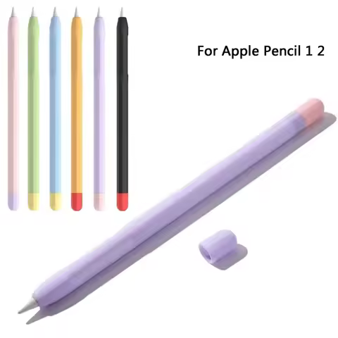 For Apple Pencil 2 1 Protective Cover Soft Silicone Case Tablet Pencil Stylus Pencil Non-slip Cover 