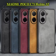 XIAOMI POCO C71 Redmi A5 2025 4G 5G Phone Case Lambskin Leather TPU Soft  Casing For POCOC71 C 71 Re