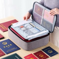 BHC Travel Luggage Waterproof 3 Layer Document Storage Bag Password Lock Passport Certificate Deed C