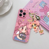 For Samsung Galaxy A13 A21 A22 4G A22 5G A23 4G A13 5G A04S A14 4G A14 5G 4G A23 5G A31 A32 4G A32 5G A33 5G Cartoon Kulomi Phone Case With Keychain and Dolll