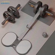 [SG Seller]Double Wheel Ab Roller Ab Exercise Wheel Ab Roller Training Device Adjustable Resistance 