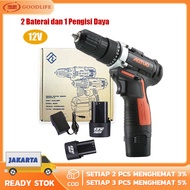 COD BOS!!! bor cas murah 2 baterai promo/ bor cordless 12v/bor batre/bor batrei 12vol termurah/mesin bor cas/cordless drill/bor ces murah promo terbaru/mesin bor batre/Bor Portable 12V Bor Tangan Lengkap Dengan 2 Buah Batrai Bor Batrai Bor Aotuo