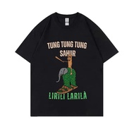 Italian Brainrot Tung Tung Tung Sahur Funny Meme T-shirt Men Women Fashion Tee S-5XL