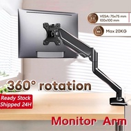 5-Axis Monitor Stand Monitor Arm Bearing 20kg Adpta 17”-32” inch 360° Rotation Adjustable Gas Spring