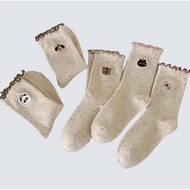 Ding Dang Shoes Ready Stock 1 Pair Invisible Breathable Casual Comfortable Cotton Plain Sock Simple 