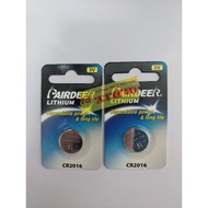 PAIRDEER LITHIUM CELL BATTERY CR2016 | ORIGINAL