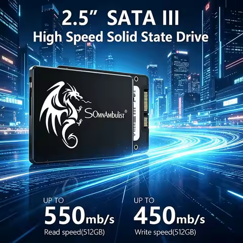 SomnAmbulist SSD 120GB 240GB 480GB 960GB Internal Sata3 Solid State Drive 2.5 128GB 256GB 512GB 1TB 