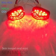 Sein Tempel Lampu Sen Tempel Oval Protaper Mini Universal R15Cbr150rGsxNinjaR25 & Motor Lain Nya