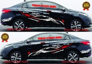 Stiker Mobil Sedan Vios Stiker Cutting Vios Stiker Body Samping Toyota Vios
