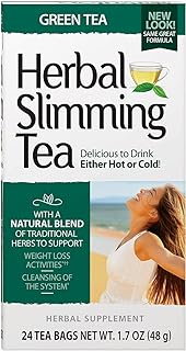 21st Century Herbal Slimming Tea Green Tea Caffeine Free 24 Tea Bags 1 6 oz 45 g